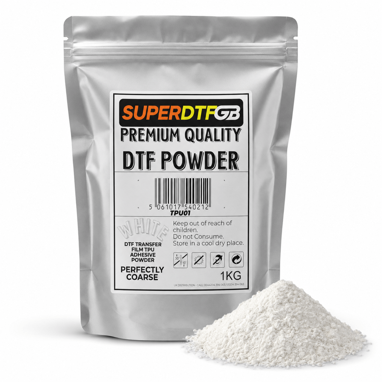 DTF Adhesive Powder Premium Holt Melt Glue Front